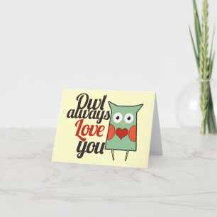 Tarjeta Festiva Amor de búho