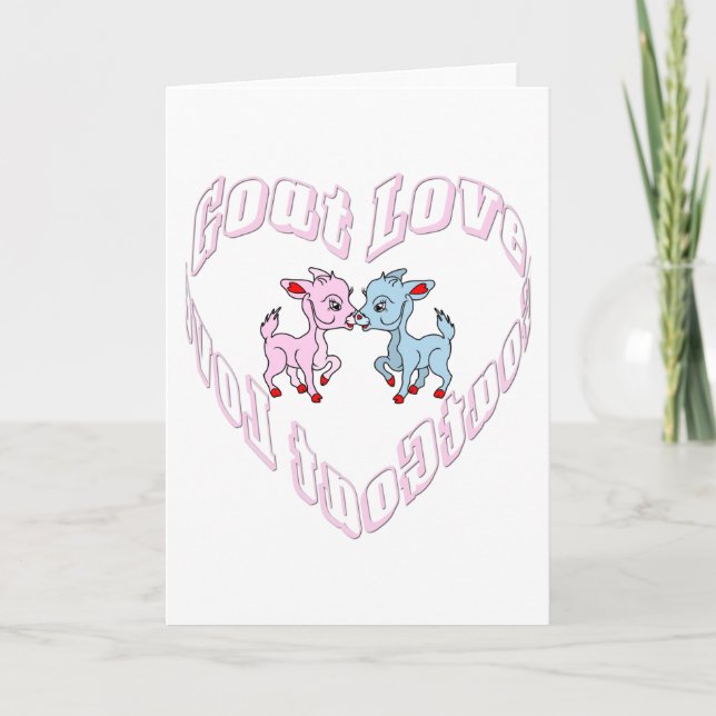 Tarjeta Festiva Amor de cabra (Anverso)