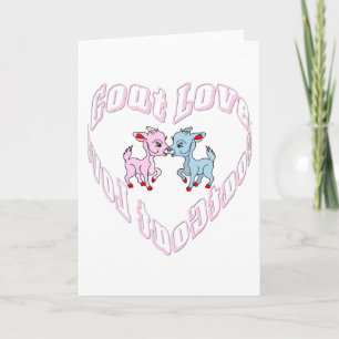 Tarjeta Festiva Amor de cabra