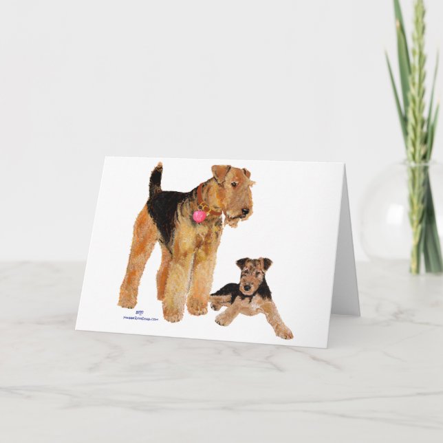 Tarjeta Festiva Amor de Cachorro San Valentín (Anverso)