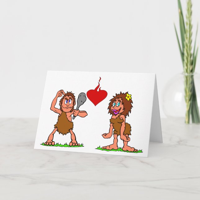 Tarjeta Festiva Amor de cueva (Anverso)