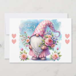 Tarjeta Festiva Amor de Gnome en el Día de la Madre