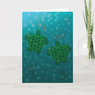 Tarjeta Festiva Amor de la tortuga - el par de nosotros