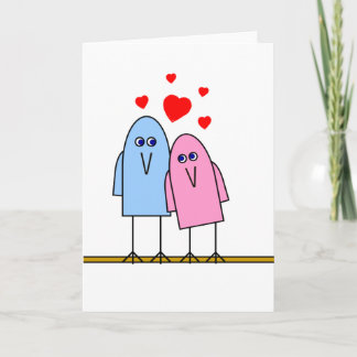 Tarjeta Festiva Amor de los pájaros
