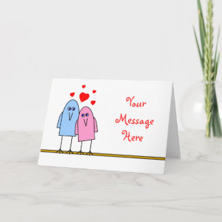 Tarjeta Festiva Amor de los pájaros