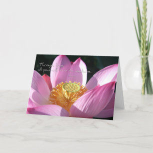 Tarjeta Festiva Amor de Lotus