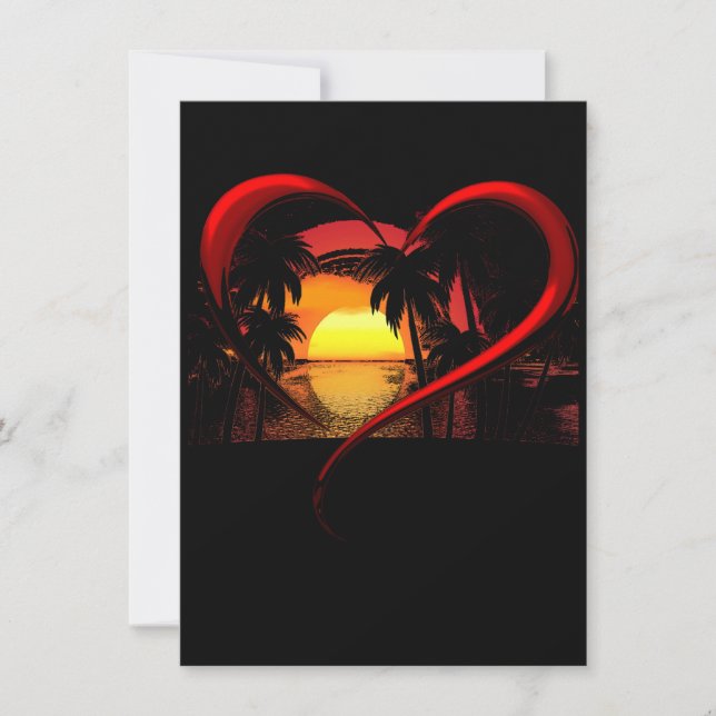 Tarjeta Festiva Amor de Moda Día de San Valentín   (Anverso)