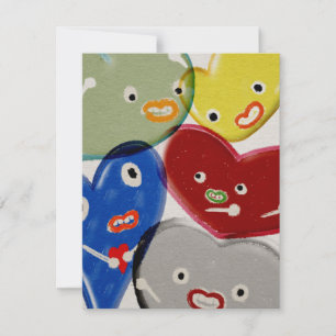 Tarjeta Festiva Amor de muñeca de corazón imperfecto pero adorable