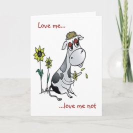 Tarjeta Festiva Amor de vaca
