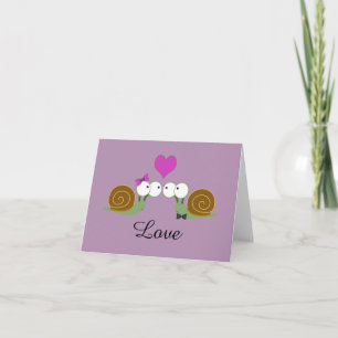Tarjeta Festiva Amor del caracol