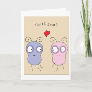 Tarjeta Festiva amor del insecto