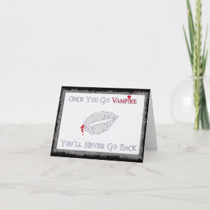 Tarjeta Festiva Amor del vampiro