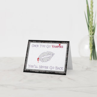 Tarjeta Festiva Amor del vampiro