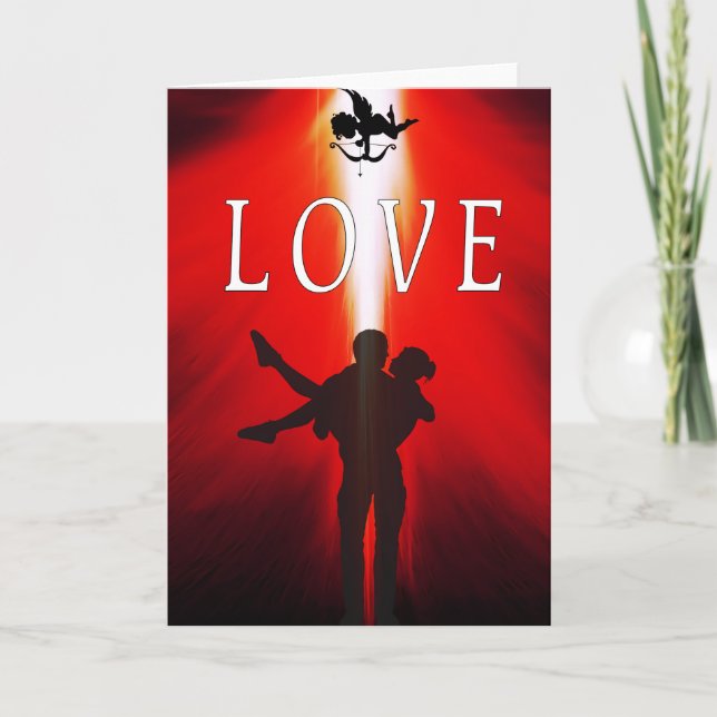 Tarjeta Festiva Amor desde arriba (Anverso)