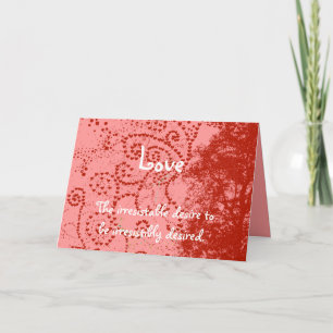 Tarjeta Festiva Amor - El deseo irresistible de ser irresistible
