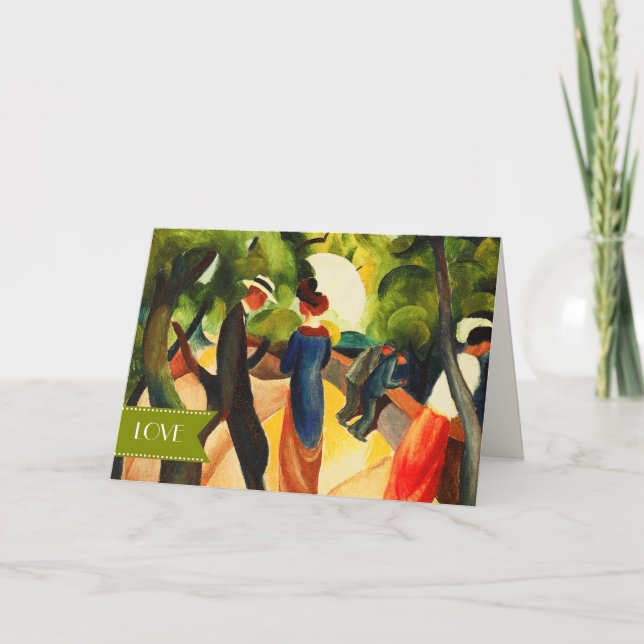 Tarjeta Festiva Amor. El día de San Valentín Bella Artes (Anverso)