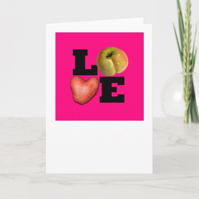 Tarjeta Festiva AMOR El día de San Valentín rosado Saludo 2 (Anverso)