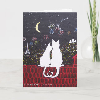 Tarjeta Festiva Amor en el à París de París - de L'Amour