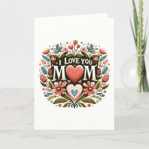 Tarjeta Festiva Amor en Flor - Día de la Madre