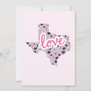 Tarjeta Festiva Amor en Texas - Día de San Valentín