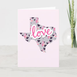 Tarjeta Festiva Amor en Texas - El día de San Valentín