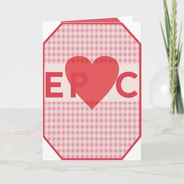 Tarjeta Festiva Amor épico (Anverso)