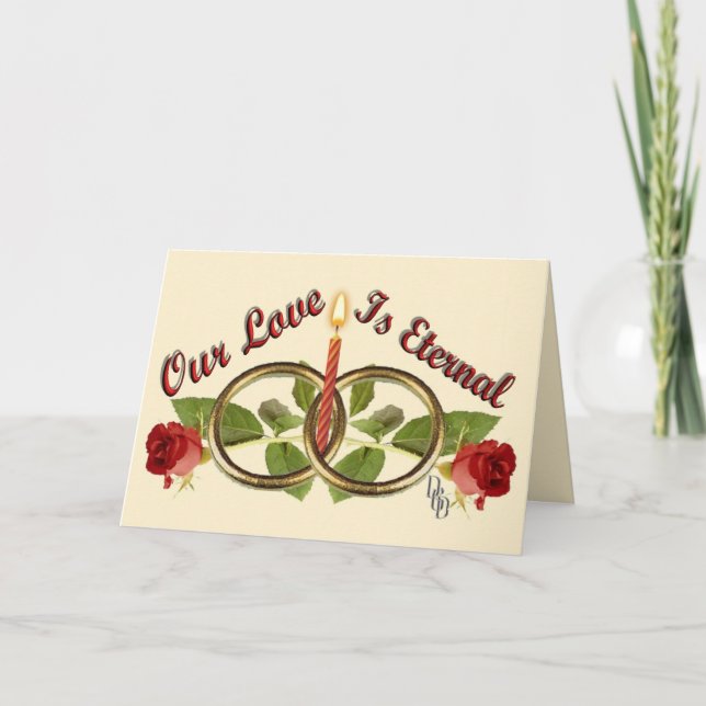 Tarjeta Festiva Amor Eterno (Anverso)