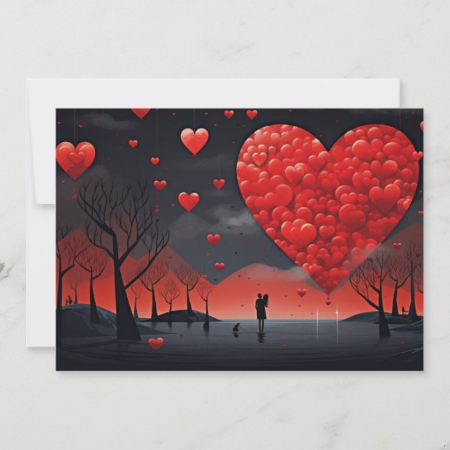 Tarjeta Festiva Amor infinito: Escribe tu carta - San Valentín (Anverso)