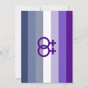 Tarjeta Festiva Amor Lésbico Butch Orgullo WLW