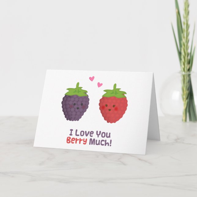 Tarjeta Festiva Amor lindo usted baya mucho humor del retruécano (Anverso)