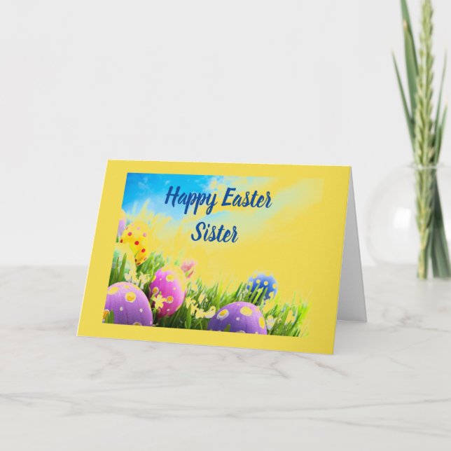 TARJETA FESTIVA AMOR MÁS FÁCIL A MI ***SISTER*** (Anverso)