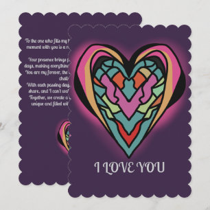 Tarjeta Festiva Amor Minimalista Afecto   Roto