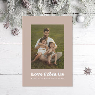 Tarjeta Festiva Amor multifoto de la familia Us Foto
