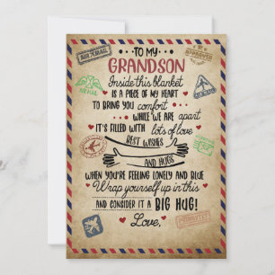 Tarjeta Festiva Amor Nieto Carta a mi nieto de la abuela