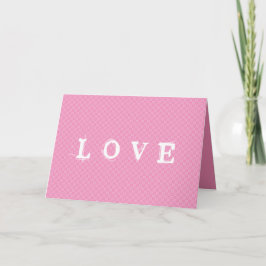 Tarjeta Festiva AMOR ・ Patrón cardíaco \ Su texto