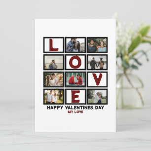 Tarjeta Festiva Amor Personalizado Feliz Día de San Valentín 8 Col