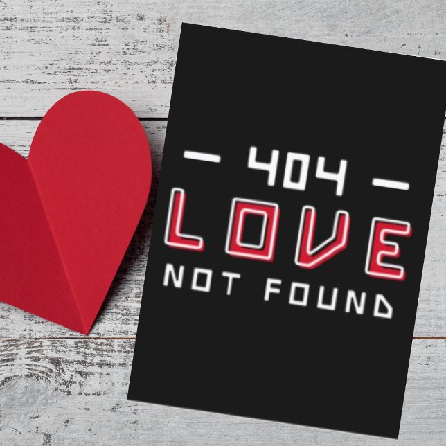 Tarjeta Festiva Amor personalizado no encontrado gracioso anti San (Buy or Download Now!)