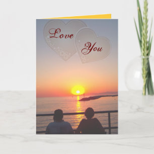 Tarjeta Festiva Amor por el sol_