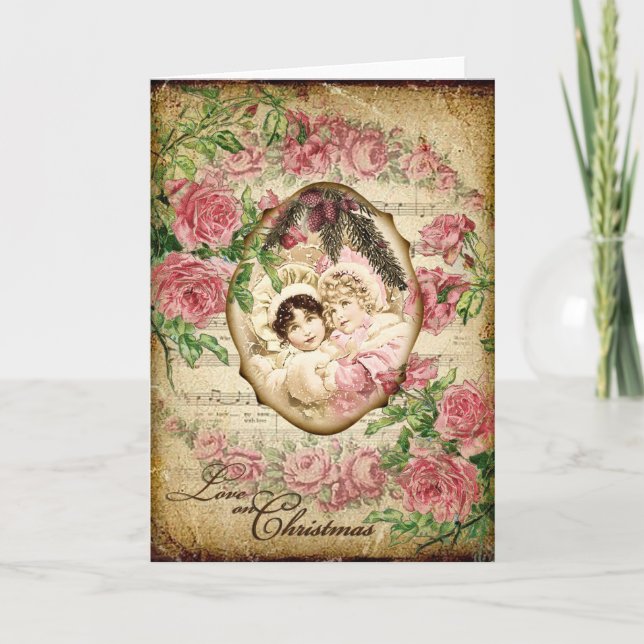 Tarjeta Festiva Amor por los Navidades (Anverso)