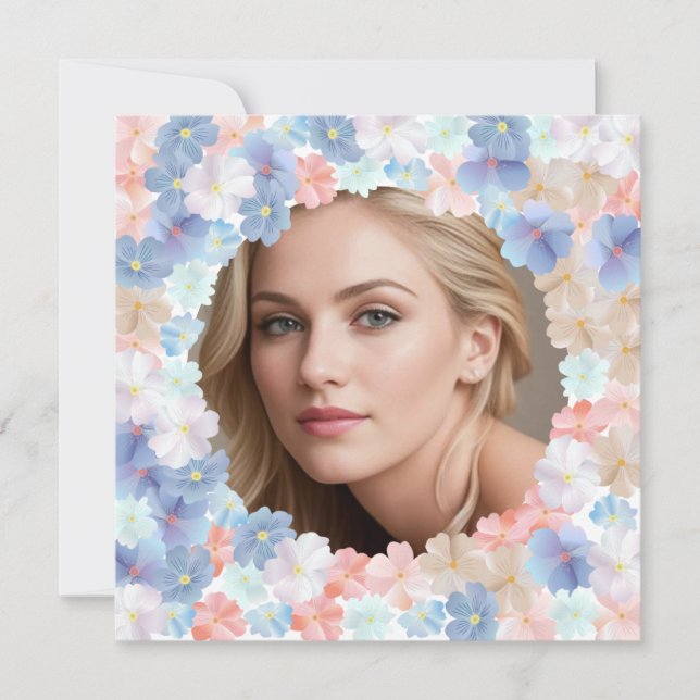 Tarjeta Festiva Amor puro como una Flor (Anverso)