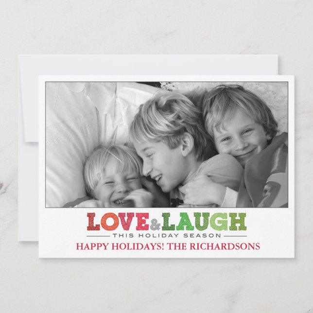 Tarjeta Festiva Amor + Risa (Anverso)
