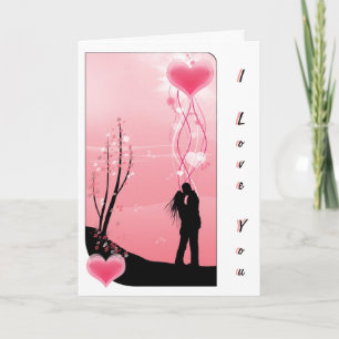 Tarjeta Festiva Amor romántico el día de San Valentín
