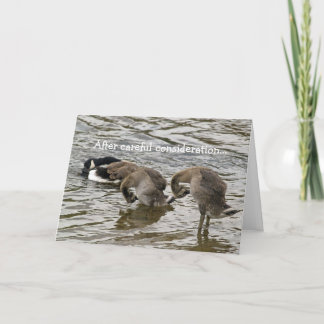 Tarjeta Festiva Amor tonto del ganso