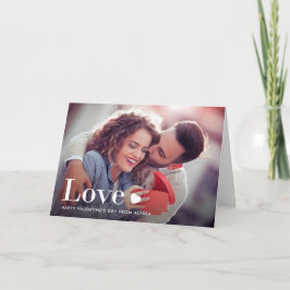 Tarjeta Festiva Amor | Tu foto personal y un corazón