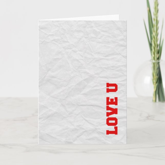 Tarjeta Festiva Amor U (Anverso)