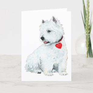 Tarjeta Festiva Amor Westie