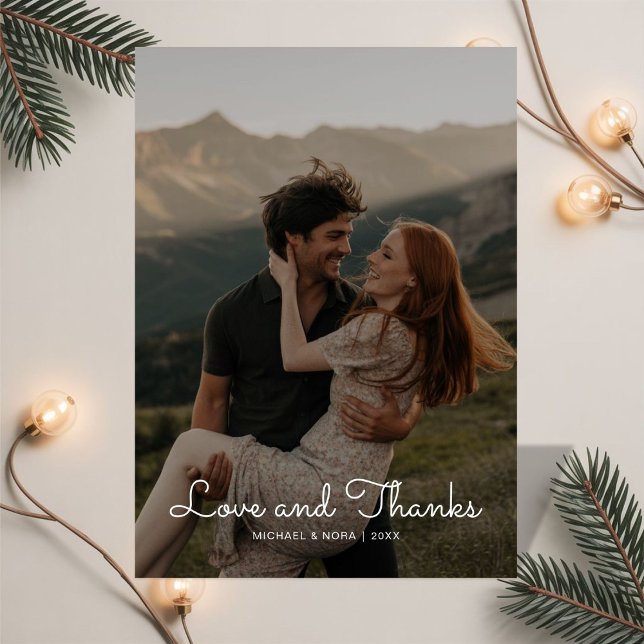 Tarjeta Festiva Amor y agradecimiento a la pareja Boda (Subido por el creador)