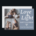 Tarjeta Festiva Amor y luz | Collage de fotos de la familia Hanukk<br><div class="desc">Amor y luz | Collage de fotos de la familia Hanukkah</div>