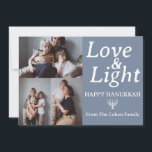 Tarjeta Festiva Amor y luz | Collage de fotos de la familia Hanukk<br><div class="desc">Amor y luz | Collage de fotos de la familia Hanukkah</div>