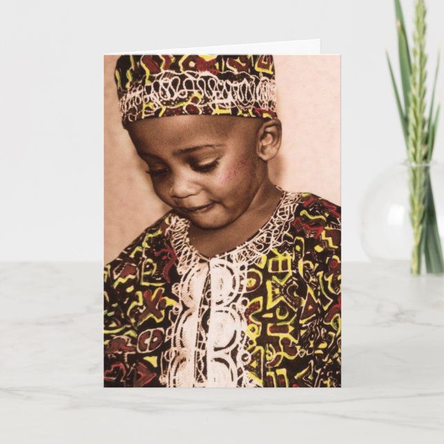 Tarjeta Festiva Amor y tolerancia de Kwanzaa (Anverso)
